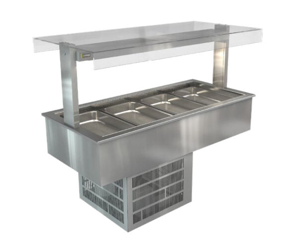 Cossiga LSRF4-FT 4 x 1/1GN Refrigerated Cold Well with Flat Top
