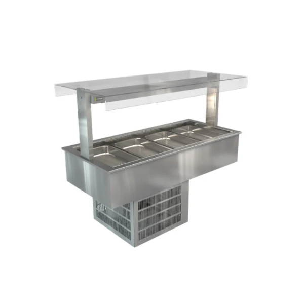 Cossiga LSRF4-FT 4 x 1/1GN Refrigerated Cold Well with Flat Top