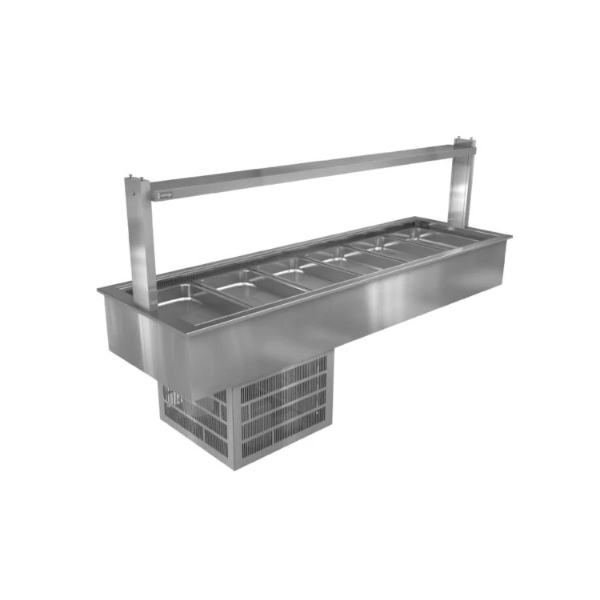 Cossiga LSRF6 6 x 1/1 Drop-in Refrigerated Cold Well